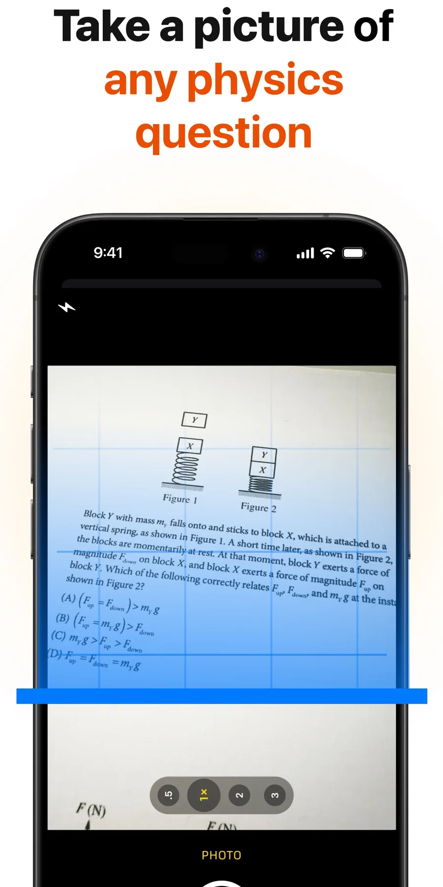 Physics AI analyzing a physics question
